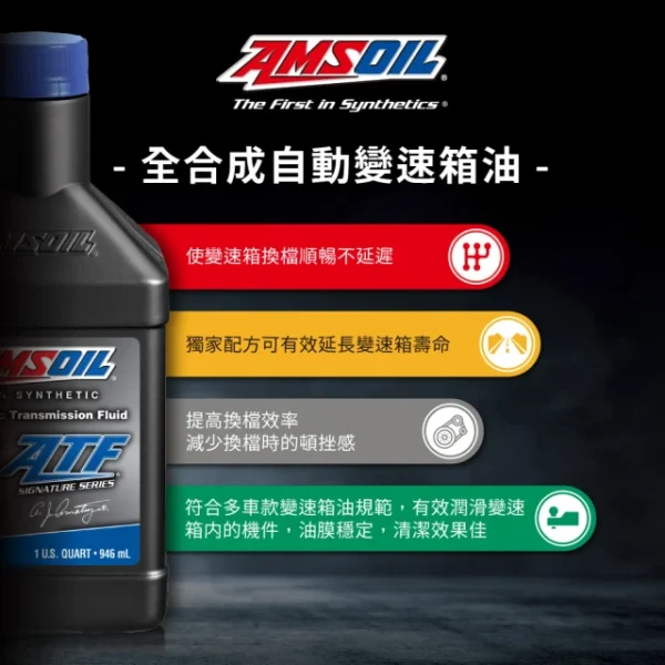 ATF Fuel-Efficient 全合成自動變速箱油 946ml：圖片 2